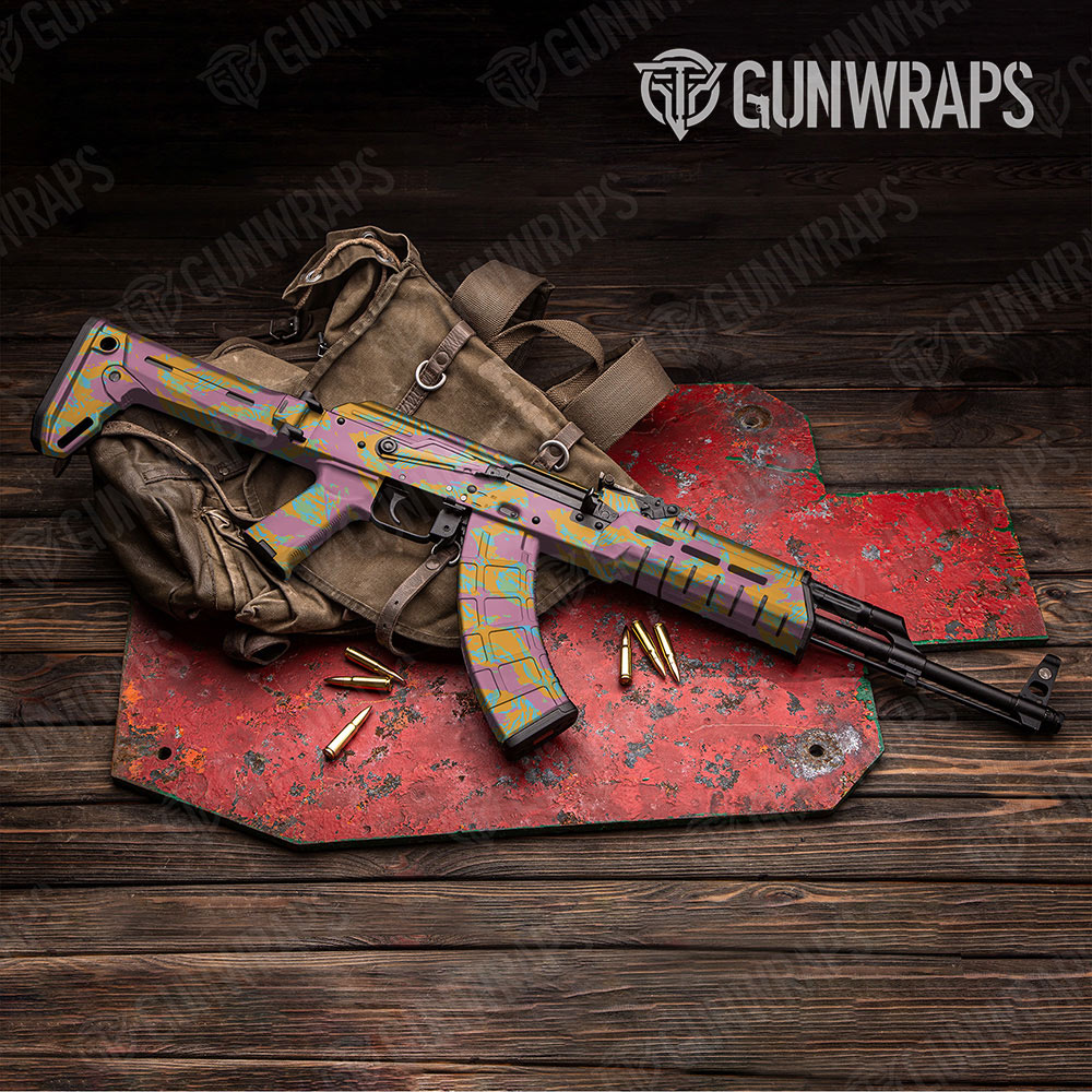 Vietnam Tiger Stripe Sherbert Gun Skin Vinyl Wrap