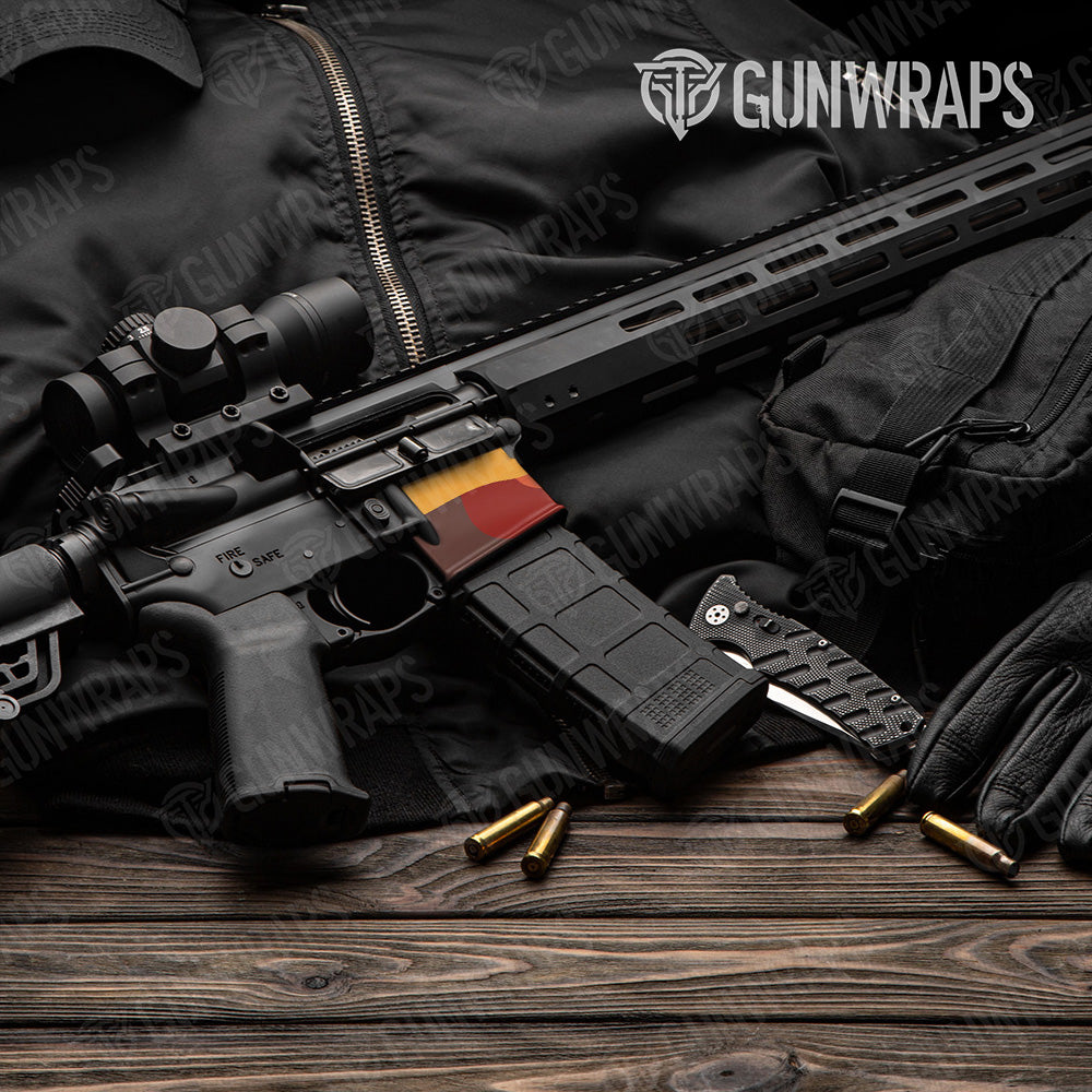 AR-15 Mag Well Classic Autumn Gun Skin Vinyl Wrap