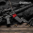 AR-15 Mag Well Classic Elite Red Gun Skin Vinyl Wrap