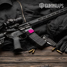 AR-15 Mag Well Classic Magenta Tiger Gun Skin Vinyl Wrap