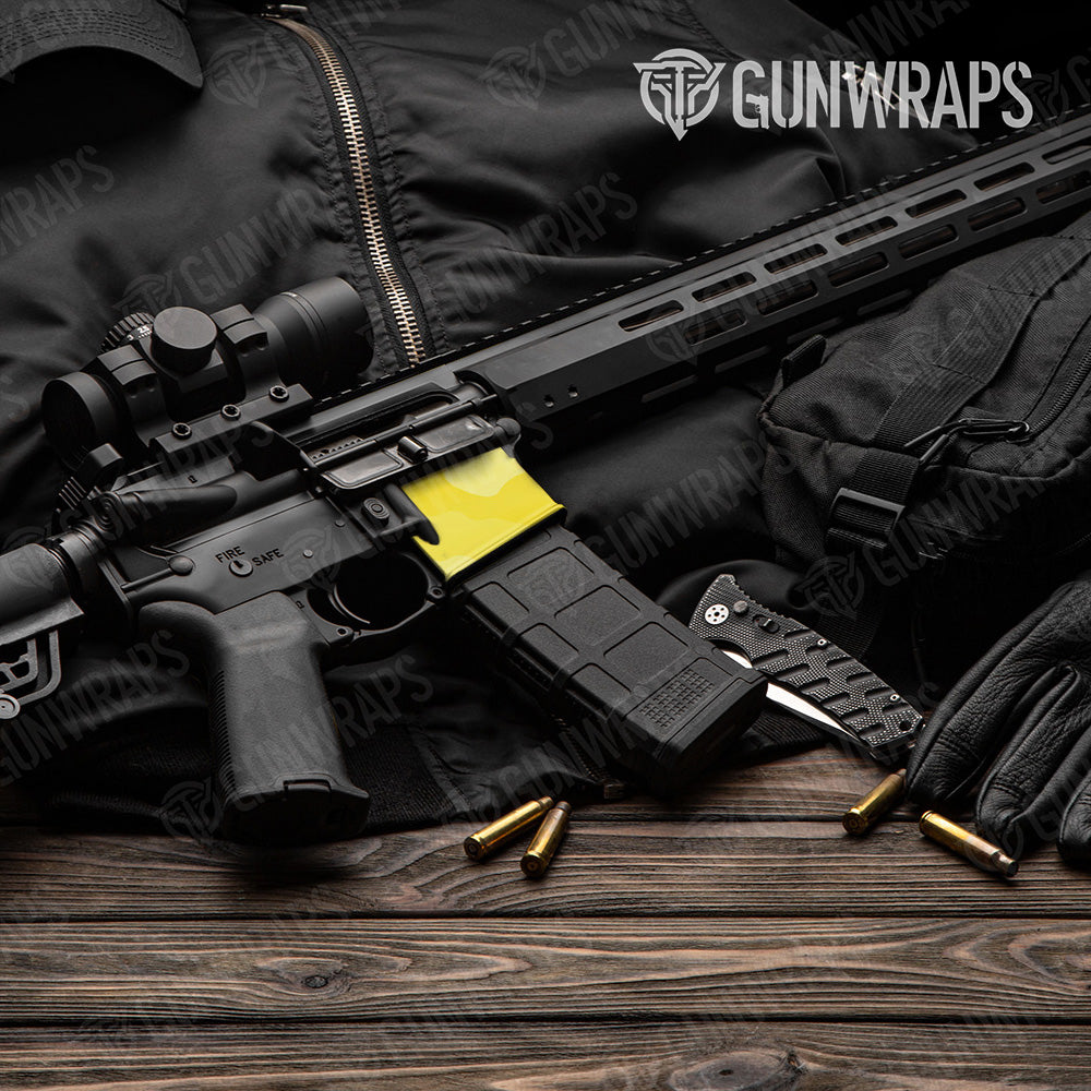 AR-15 Mag Well Cumulus Elite Yellow Gun Skin Vinyl Wrap