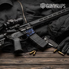 AR-15 Mag Well Digital Blue Midnight Gun Skin Vinyl Wrap
