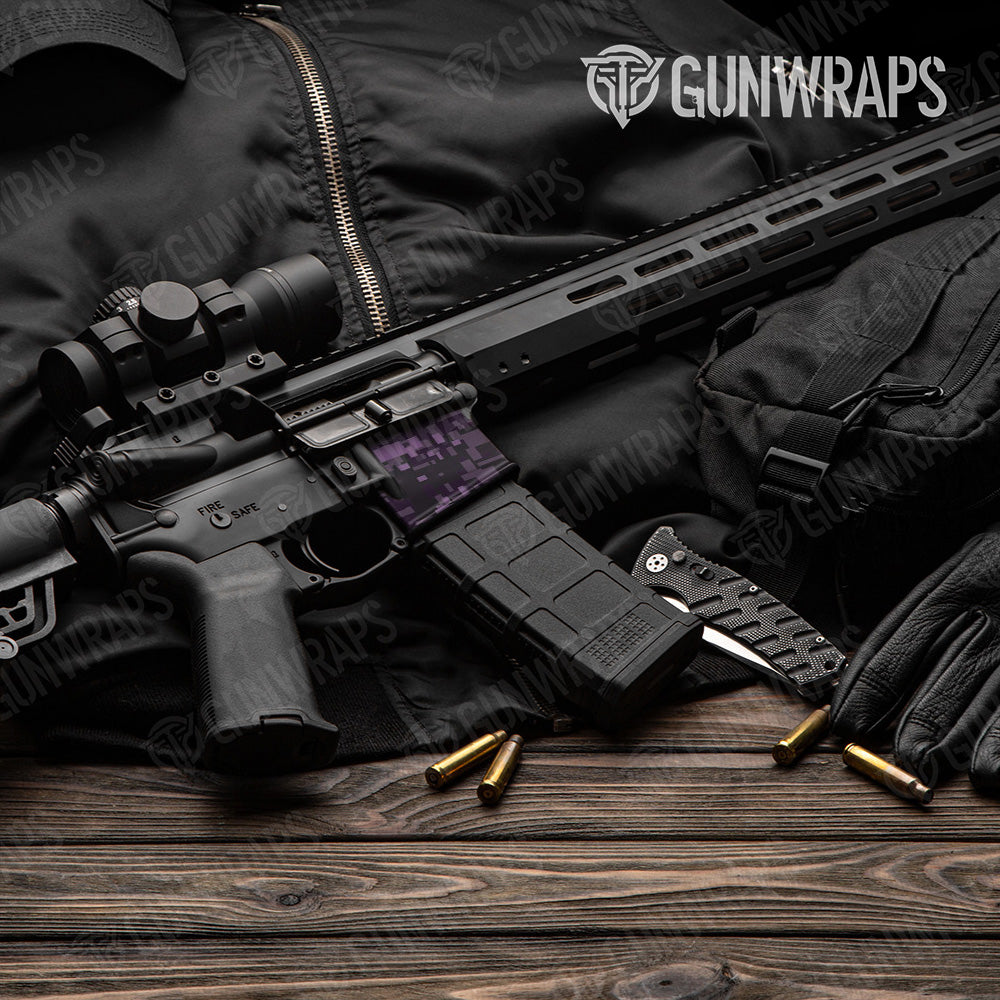 AR-15 Mag Well Digital Darkwing Gun Skin Vinyl Wrap