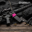 AR-15 Mag Well Digital Elite Magenta Gun Skin Vinyl Wrap