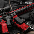 AR-15 Mag Well Eclipse Elite Red Gun Skin Vinyl Wrap