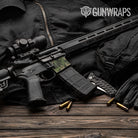 AR-15 Mag Well Erratic Army Green Gun Skin Vinyl Wrap