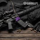 AR-15 Mag Well Erratic Elite Purple Gun Skin Vinyl Wrap