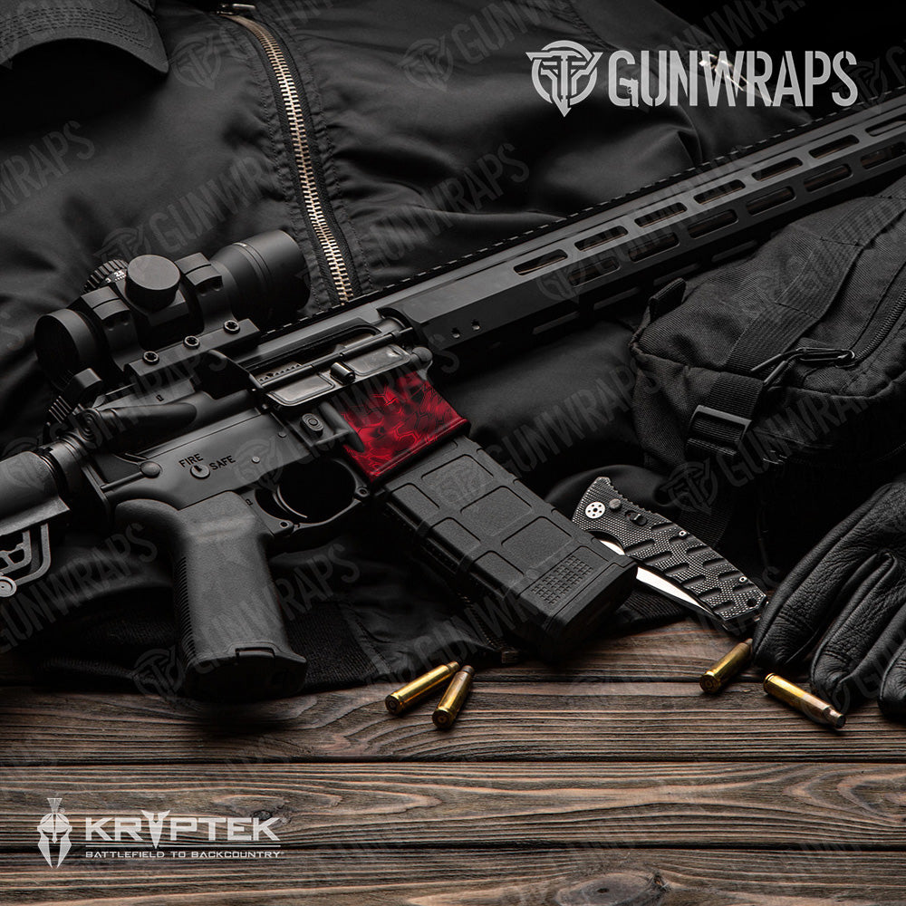 AR-15 Mag Well Kryptek Diablo Gun Skin Vinyl Wrap