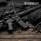 AR-15 Mag Well Ragged Elite Black Gun Skin Vinyl Wrap