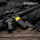AR-15 Mag Well Ragged Elite Yellow Gun Skin Vinyl Wrap