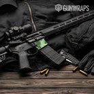 AR-15 Mag Well Ragged Pistachio Gun Skin Vinyl Wrap