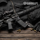 AR-15 Mag Well Shattered Elite Black Gun Skin Vinyl Wrap