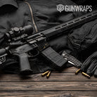 AR-15 Mag Well Stone Ebony Carrara Gold Marble Gun Skin Vinyl Wrap