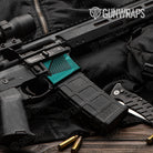 AR-15 Mag Well Trigon Elite Tiffany Blue Gun Skin Vinyl Wrap