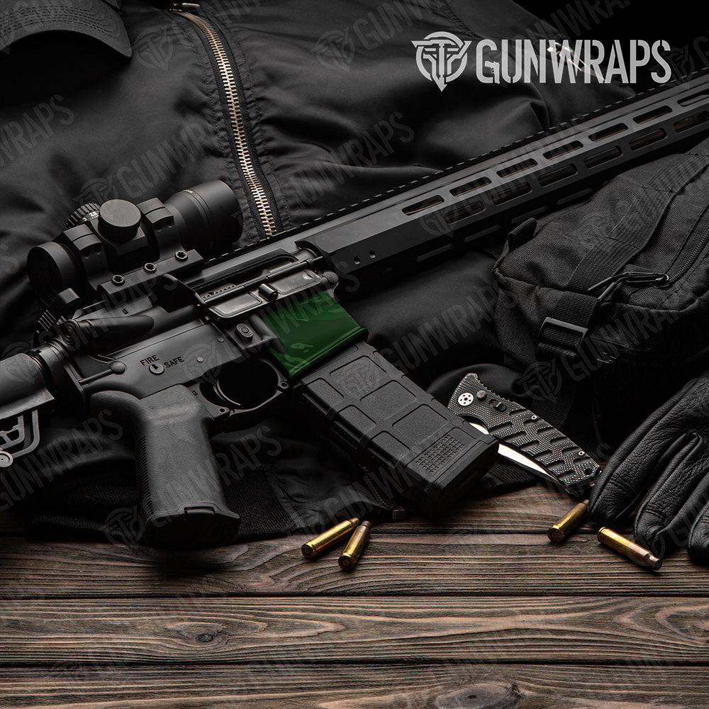 AR-15 Mag Well Vietnam Tiger Stripe Elite Green Gun Skin Vinyl Wrap