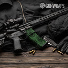 AR-15 Mag & Mag Well Bandana Green And Black Gun Skin Vinyl Wrap