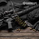 AR-15 Mag & Mag Well Circuit Board Yellow Gun Skin Vinyl Wrap