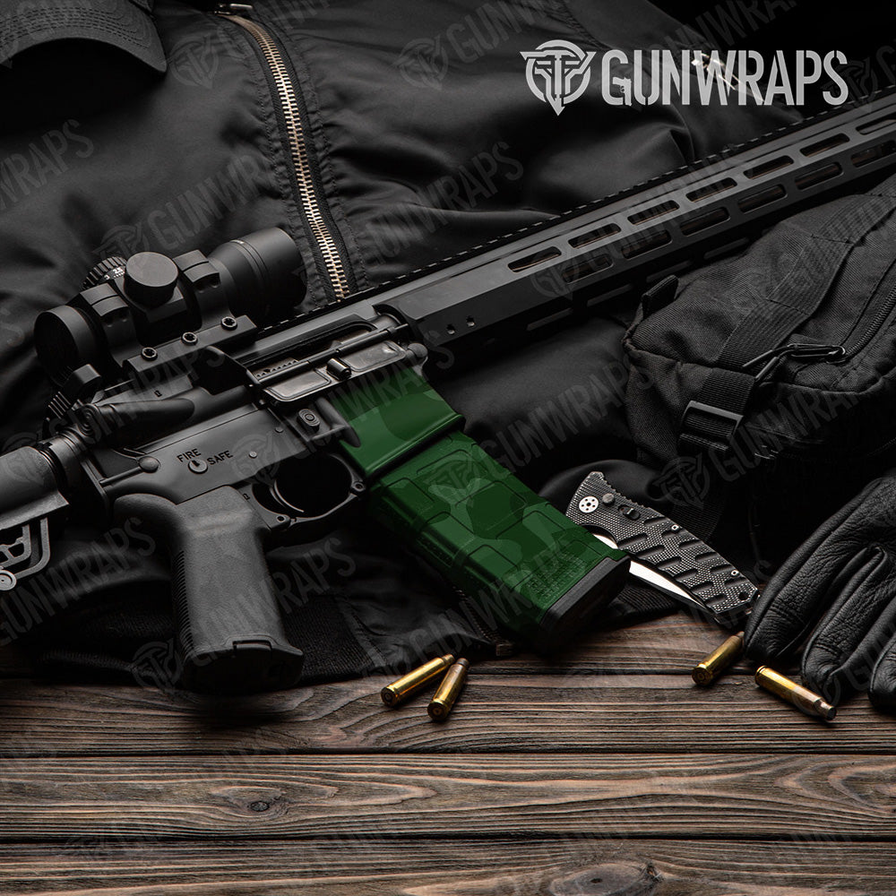 AR-15 Mag & Mag Well Classic Elite Green Gun Skin Vinyl Wrap