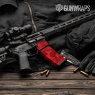 AR-15 Mag & Mag Well Classic Elite Red Gun Skin Vinyl Wrap