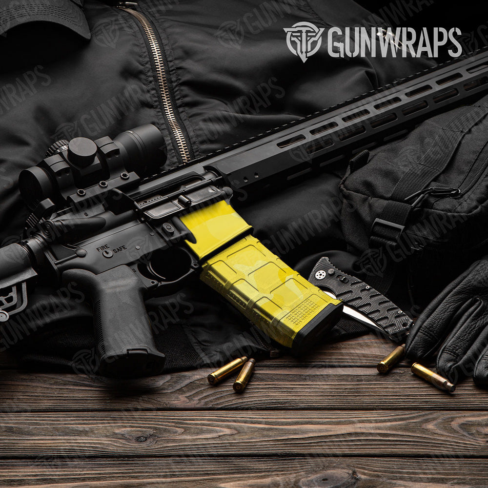 AR-15 Mag & Mag Well Classic Elite Yellow Gun Skin Vinyl Wrap