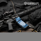 AR-15 Mag & Mag Well Cumulus Cool Blue Gun Skin Vinyl Wrap