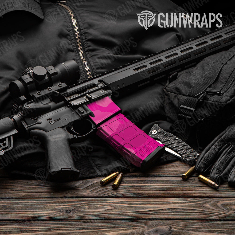 AR-15 Mag & Mag Well Cumulus Elite Magenta Gun Skin Vinyl Wrap
