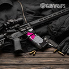AR-15 Mag & Mag Well Cumulus Magenta Tiger Gun Skin Vinyl Wrap