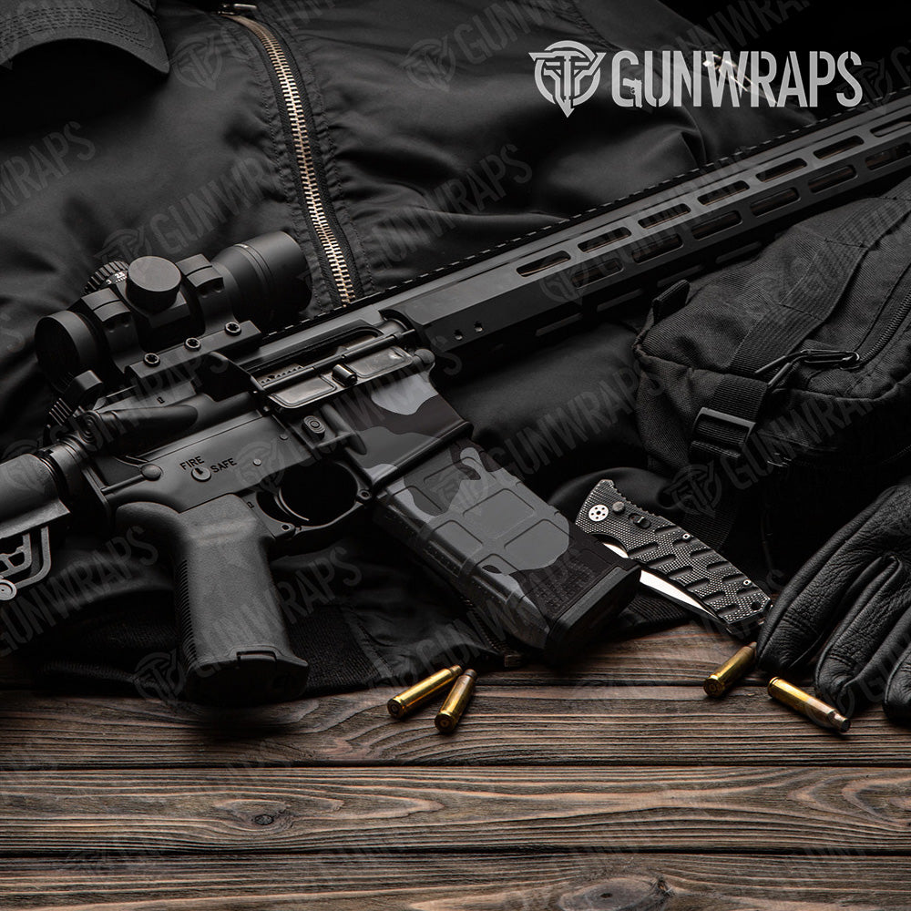 AR-15 Mag & Mag Well Cumulus Midnight Gun Skin Vinyl Wrap