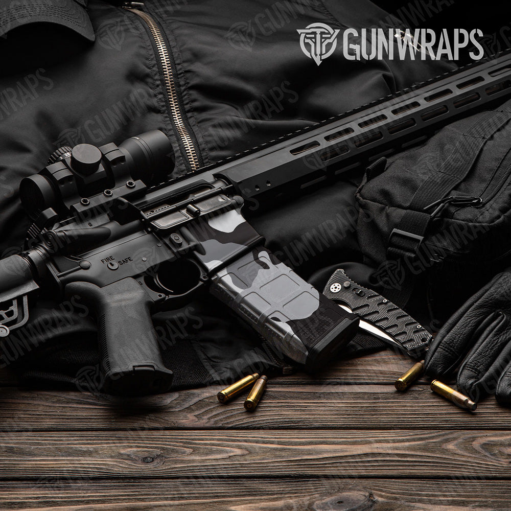 AR-15 Mag & Mag Well Cumulus Urban Night Gun Skin Vinyl Wrap