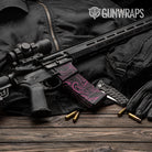 AR-15 Mag & Mag Well Damascus Magenta Gun Skin Vinyl Wrap