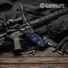 AR-15 Mag & Mag Well Digital Blue Midnight Gun Skin Vinyl Wrap