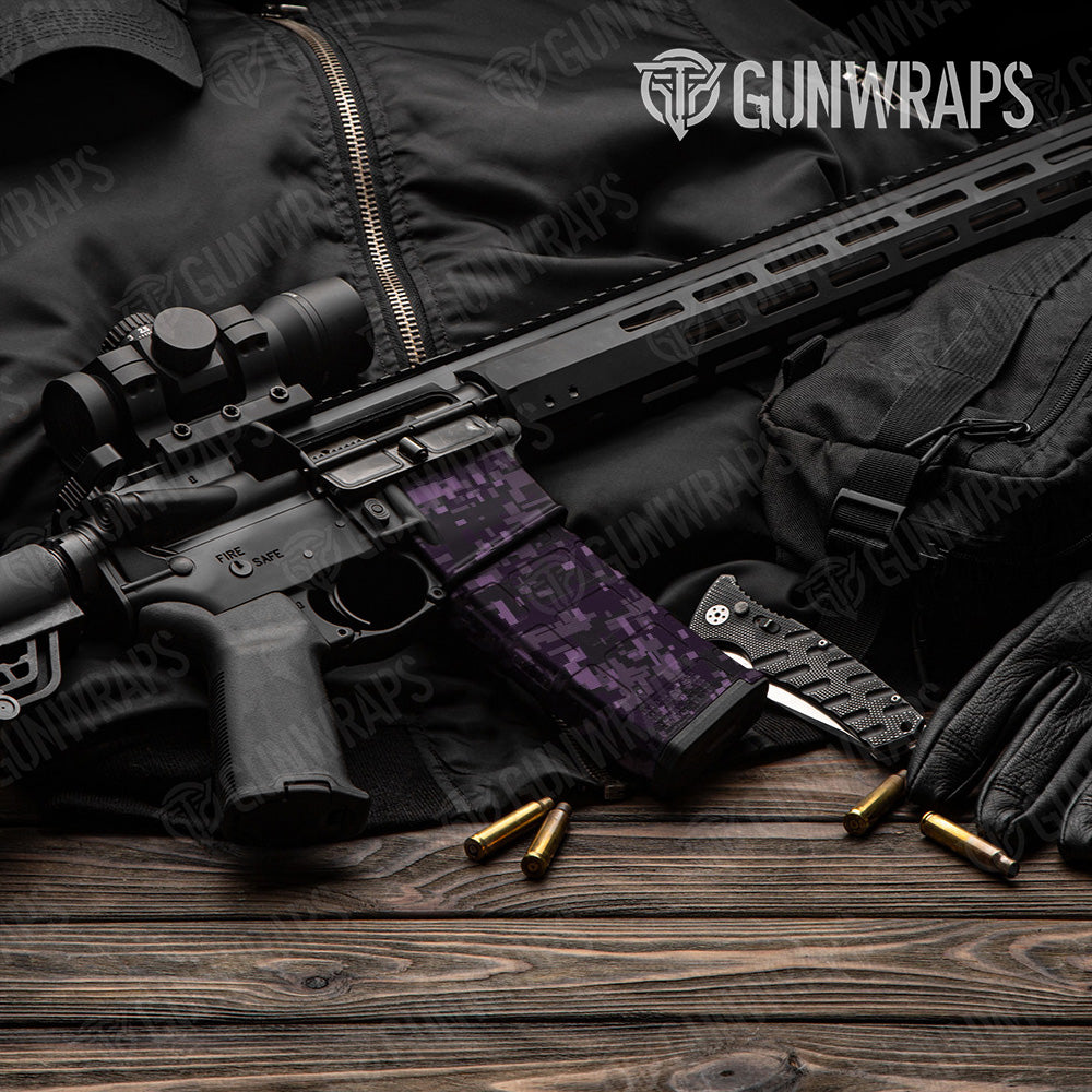 AR-15 Mag & Mag Well Digital Darkwing Gun Skin Vinyl Wrap