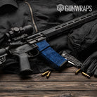AR-15 Mag & Mag Well Digital Elite Blue Gun Skin Vinyl Wrap