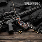 AR-15 Mag & Mag Well Digital Urban Orange Gun Skin Vinyl Wrap