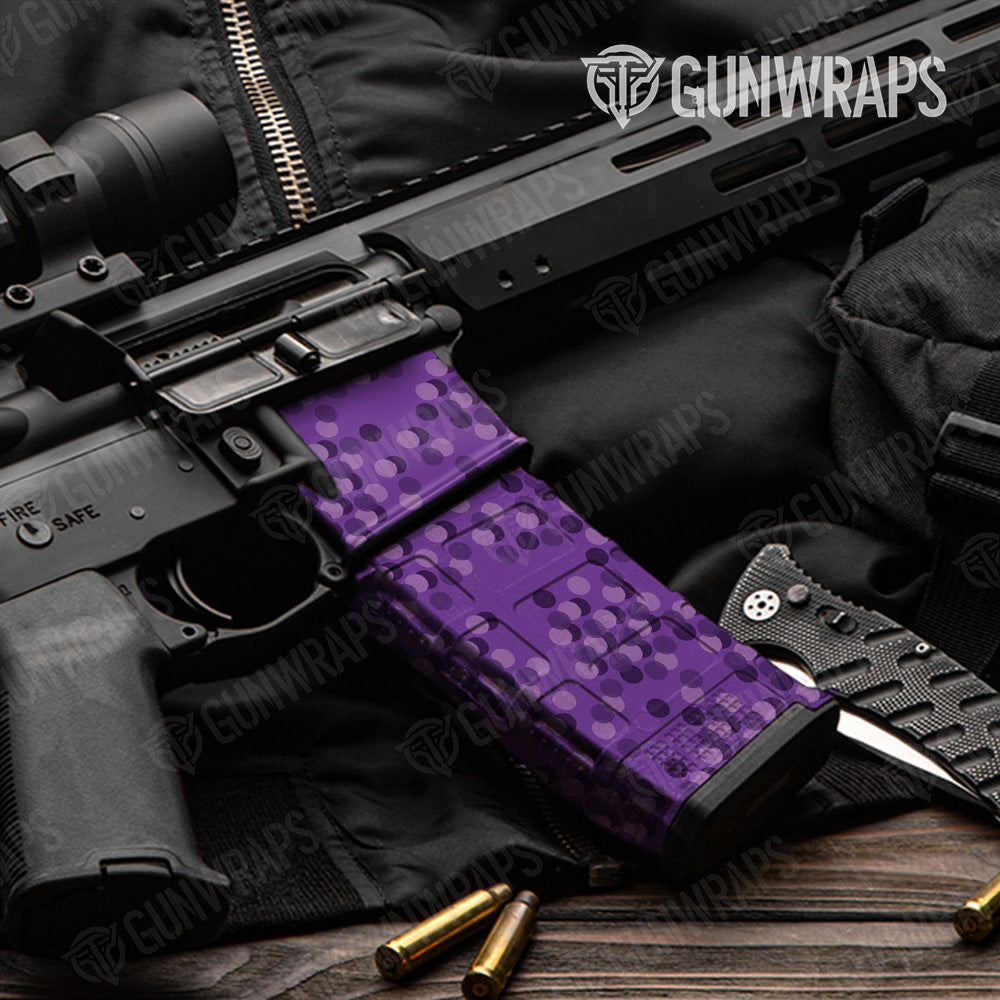 AR-15 Mag & Mag Well Eclipse Elite Purple Gun Skin Vinyl Wrap