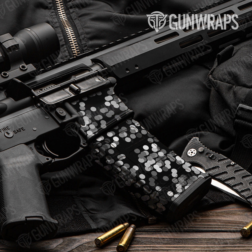AR-15 Mag & Mag Well Eclipse Grayscale Gun Skin Vinyl Wrap