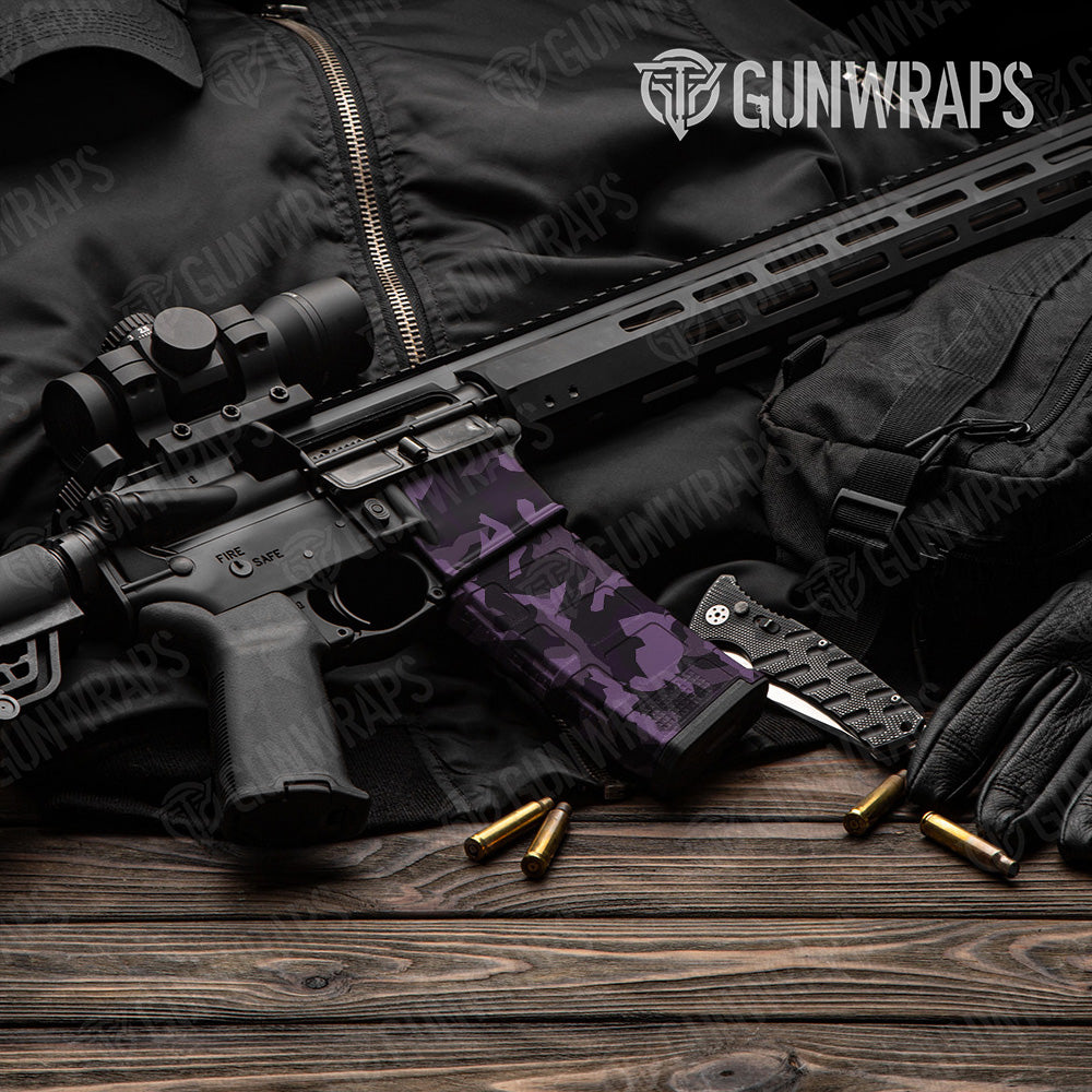 AR-15 Mag & Mag Well Erratic Darkwing Gun Skin Vinyl Wrap