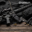 AR-15 Mag & Mag Well Erratic Elite Black Gun Skin Vinyl Wrap