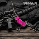 AR-15 Mag & Mag Well Erratic Elite Magenta Gun Skin Vinyl Wrap