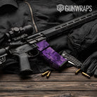 AR-15 Mag & Mag Well Erratic Elite Purple Gun Skin Vinyl Wrap
