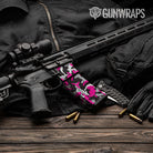 AR-15 Mag & Mag Well Erratic Magenta Tiger Gun Skin Vinyl Wrap