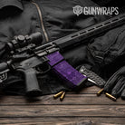 AR-15 Mag & Mag Well Hex DNA Elite Purple Gun Skin Vinyl Wrap