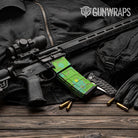 AR 15 Mag Hex DNA Magenta Lime Gun Skin Vinyl Wrap