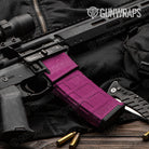 AR-15 Mag & Mag Well Hex Electric Magenta Gun Skin Vinyl Wrap