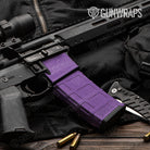 AR-15 Mag & Mag Well Hex Electric Purple Gun Skin Vinyl Wrap