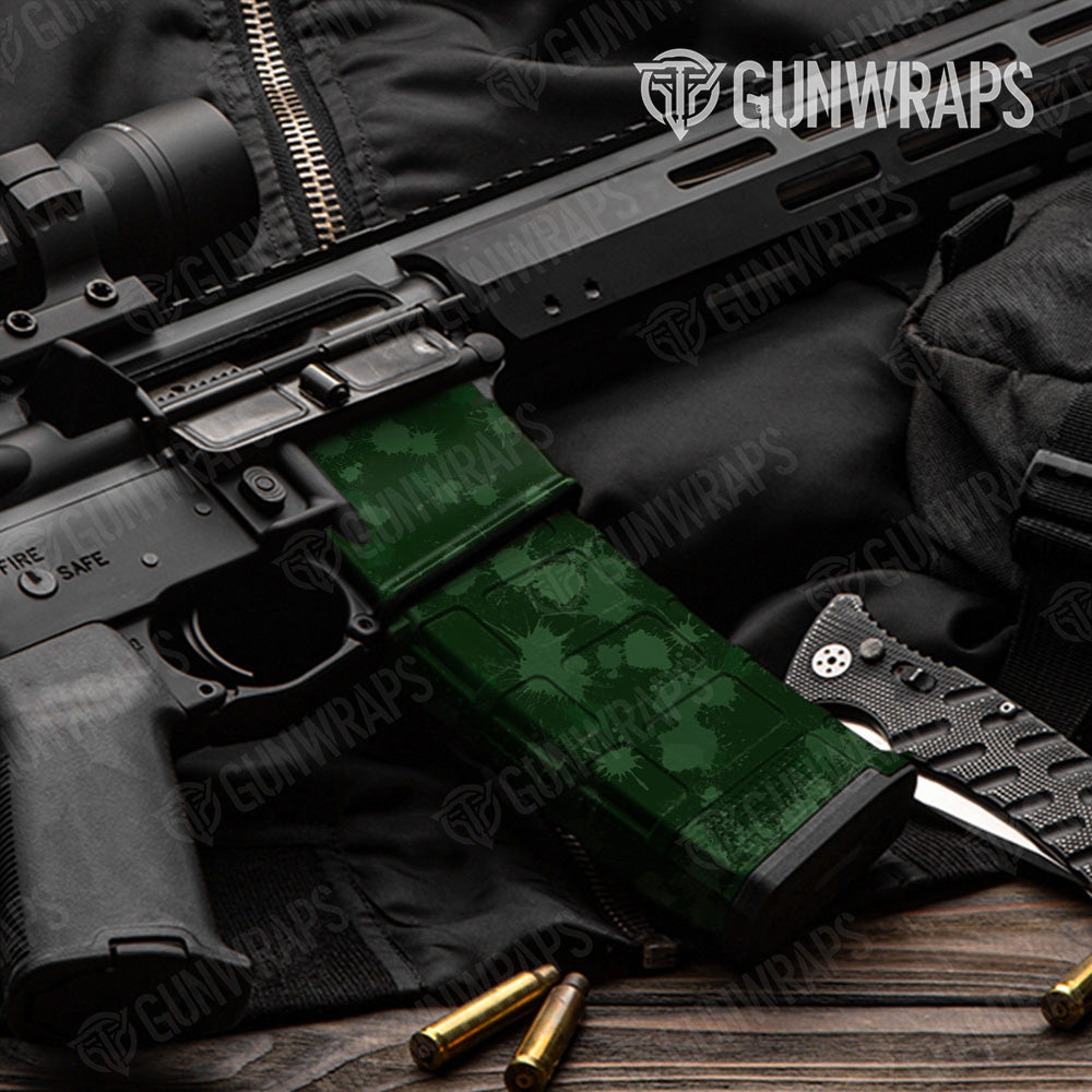 AR-15 Mag & Mag Well Paintball Elite Green Gun Skin Vinyl Wrap