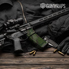 AR-15 Mag & Mag Well Ragged Army Dark Green Gun Skin Vinyl Wrap