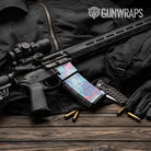AR-15 Mag & Mag Well Ragged Cotton Candy Gun Skin Vinyl Wrap
