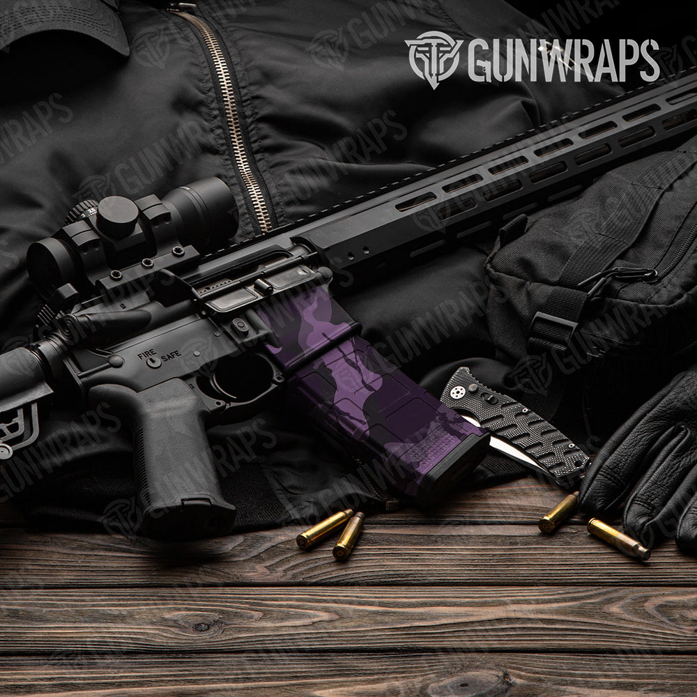 AR-15 Mag & Mag Well Ragged Darkwing Gun Skin Vinyl Wrap