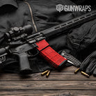 AR-15 Mag & Mag Well Rust 3D Red Gun Skin Vinyl Wrap